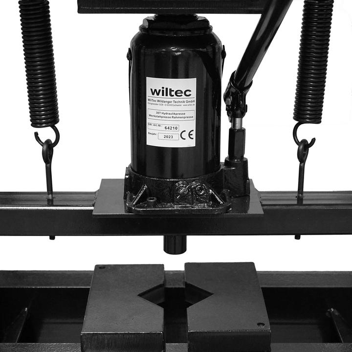 Immagine prodotto Wiltec 30T pressa idraulica nera 500mm pressa da officina pressa a telaio pressa a perno