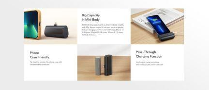Actual product image Veger Plugon Powerbank Lightning - 5'000mAh (5000 mAh, 20 W, 18.50 Wh)