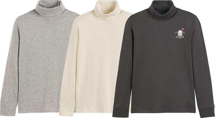 Produktbild La Redoute Collections 3er-Pack Rollkragen-Shirts zum Unterziehen (128)