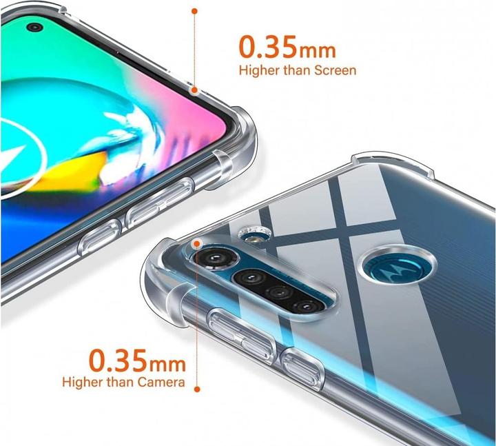 Actual product image Screenguard Motorola Moto G8 Power Hull Crystal Soft Airbag Bumper (Motorola Moto G8 Power)