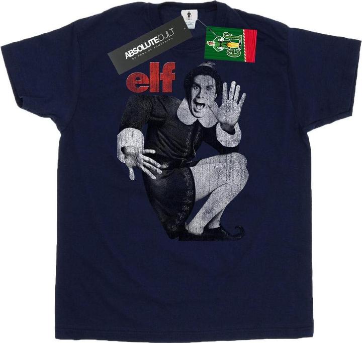 Elf Mono Distressed Poster TShirt (M)