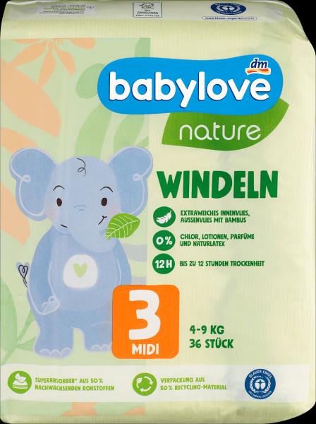 Actual product image dm babylove nature Windeln (Size 3, Pack, 36 Piece)
