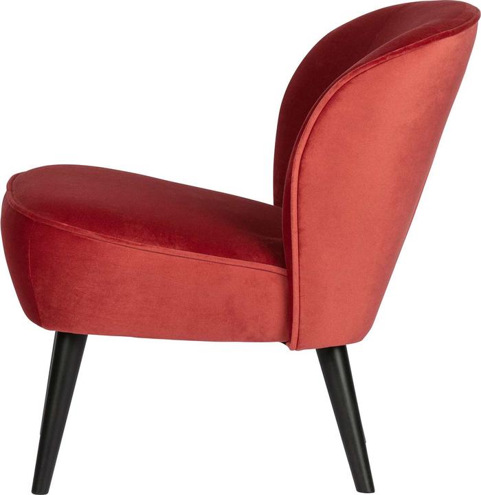 Productafbeelding Woood Fauteuil Sara Fluweel Framboos
