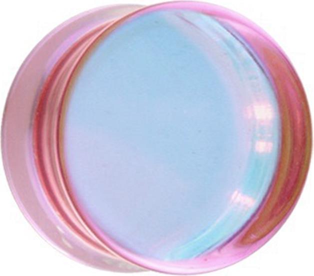 Produktbild Chaotic Trading Flared Plug Spiegel pink aus Glas (Glas, ohne Messing)
