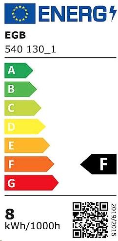 Label énergétique EGB Lampe LED R80 E27 120 8W 860lm 2700K (E27, 8 W, 860 lm, 1 x, F)