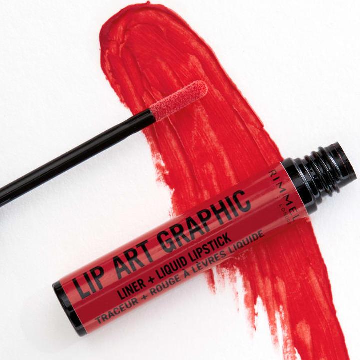 Actual product image Rimmel London Lip Art Graphic Liner&Liquid Lipstick #550-cuff me (550 Cuff Me)