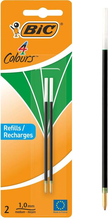 Actual product image Bic ® Ballpoint refill 4 colours 4 Colours® ORIGINAL 4 Colours® FLUO 4 Colours® SHINE 4 Grip... (Green, 2 x)