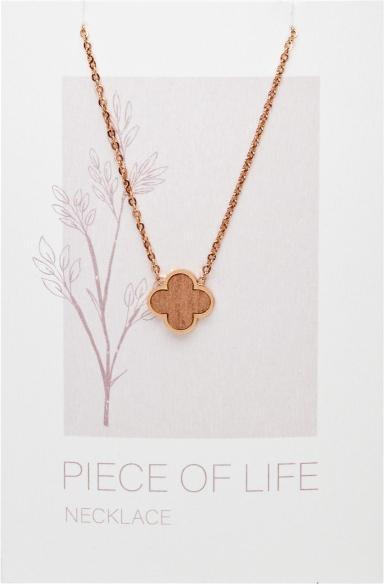 Immagine prodotto HCA Halskette Piece of Life - rosévergoldet - Kleeblatt (Acciaio inossidabile)
