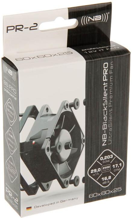 Produktbild Noiseblocker NB-BlackSilentPro PR-2 (60 mm, 1 x)