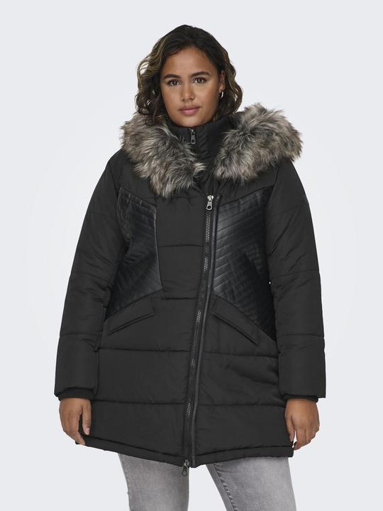 Produktbild Only Curvy Fellkapuzen Mantel (L)