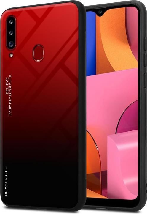 Productafbeelding Cadorabo TPU 2 kleuren glasdekking (Samsung Galaxy A20)
