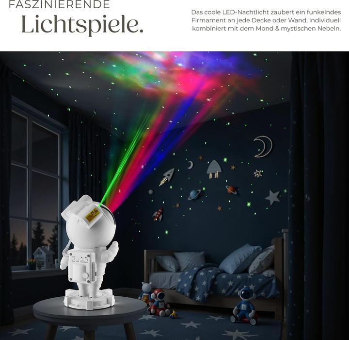 Produktbild tectake Sternenhimmel-Projektor Astronaut, inkl. Bluetooth