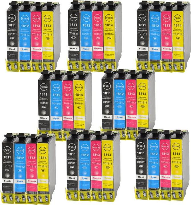 Actual product image Hermex Compatible Ink Cartridge XL for Epson Expression Home XP-412 (M, Y, C, FC)