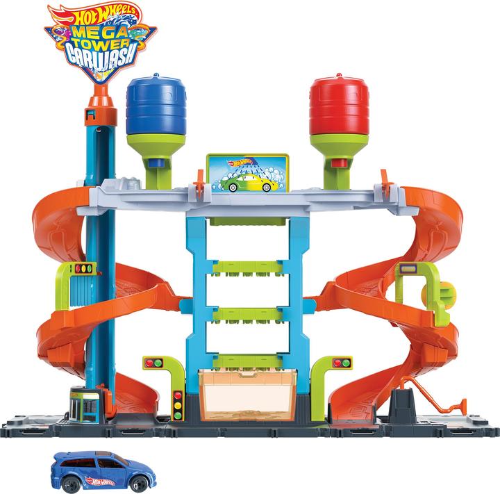 Image du produit Hot Wheels HW City Mega tour de lavage de voitures