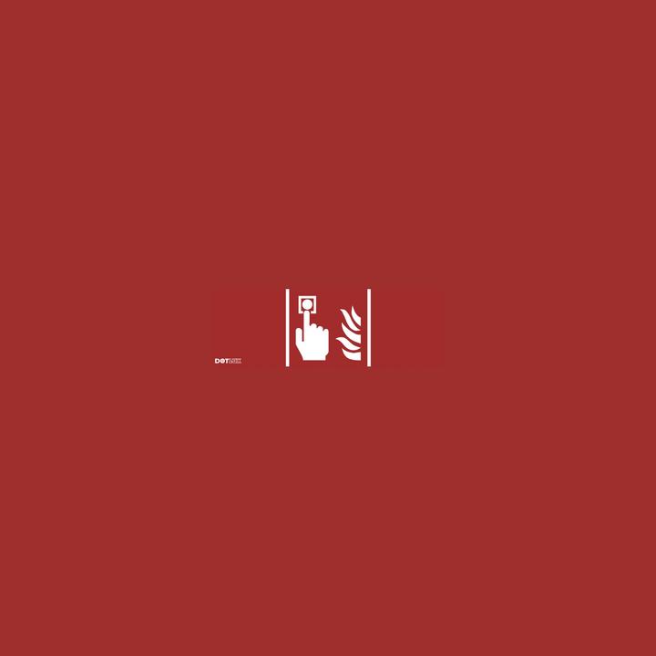 Actual product image Dotlux Fire alarm pictogram