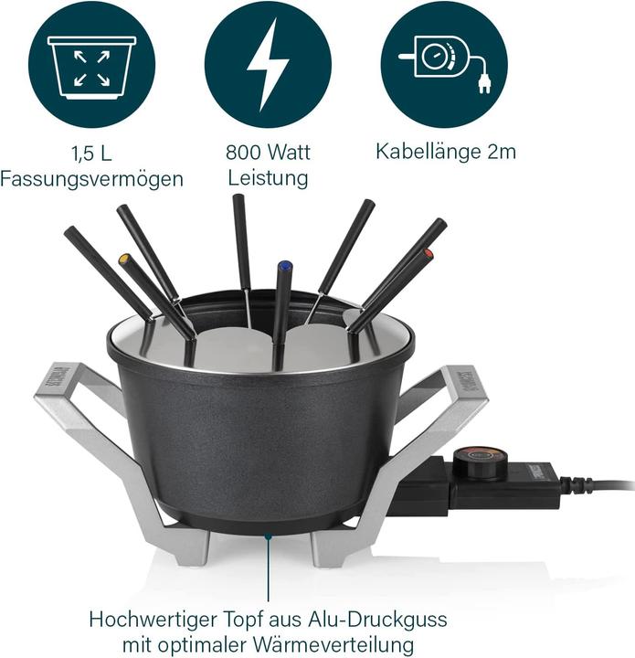 Actual product image Princess Fondue High quality (Cheese fondue, Fondue Bourguignonne, Chinoise Fondue, Chocolate fondue)