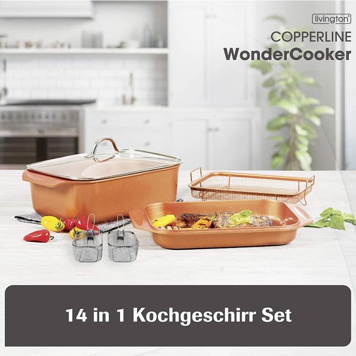 Immagine prodotto Livington Copperline Wonder Cooker (Pirofila + casseruola, Alluminio)