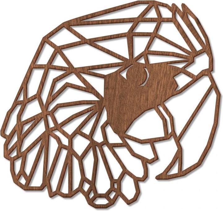 Actual product image Trenddeko Origami parrot (60 x 57 cm)