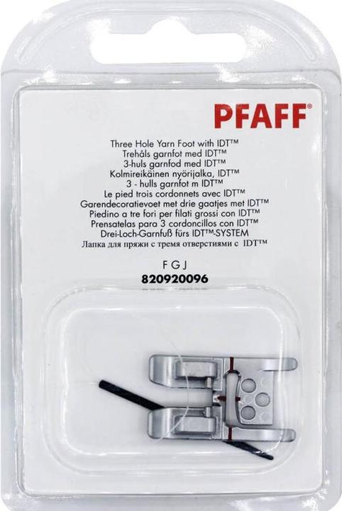 Pfaff Three-hole yarn foot for group F G J L
