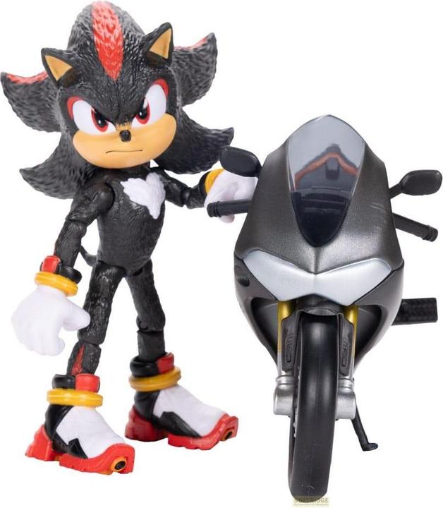 Actual product image Jakks Pacific Sonic - The Hedgehog Movie 3 action figure with vehicle 13 cm