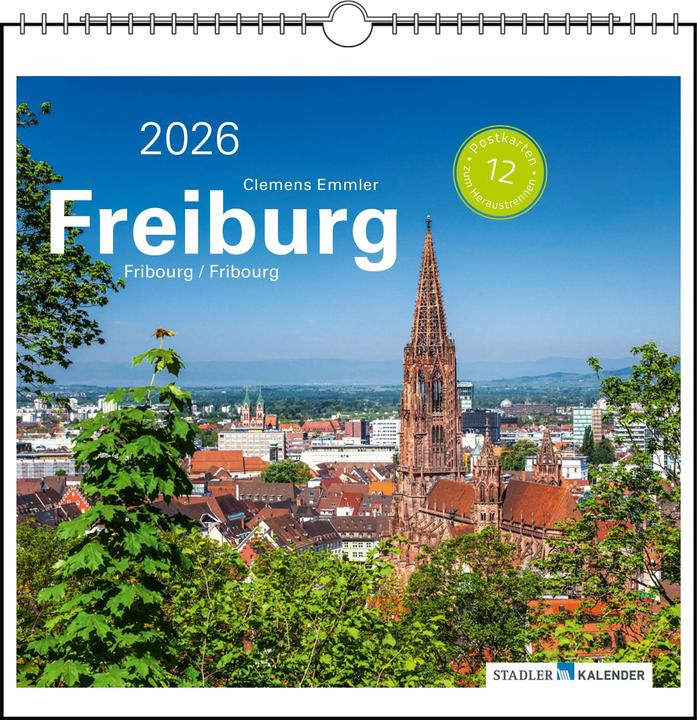 Image du produit Freiburg 2026 (17 x 17 cm, Couverture rigide, Français, Anglais)