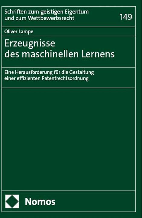 Nährwerte und Zutaten Erzeugnisse des maschinellen Lernens (Deutsch, Oliver Lampe, 2024)