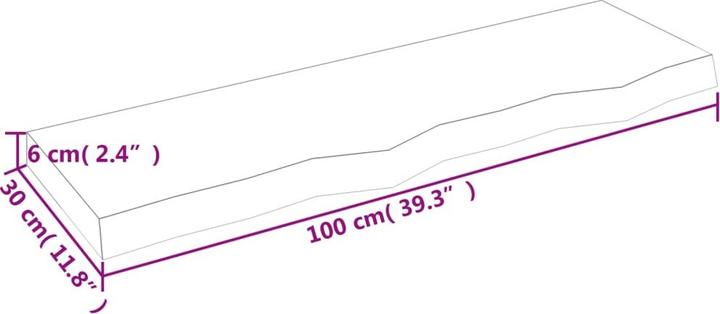 Actual product image VidaXL Emerald (100 x 30 x 6 cm)