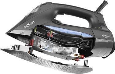 Solac CVG9508, Trocken- & Dampfbügeleisen, 2 m, Schwarz, 45 g/min, 2400 W, 220 - 240 V (2400 W)