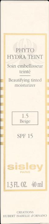 Actual product image Sisley Phyto Hydratant Complexion No "1.5 (1.5 Beige)