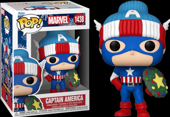 Immagine prodotto Funko Figura in vinile Marvel POP! Holiday Capt. America 9 cm
