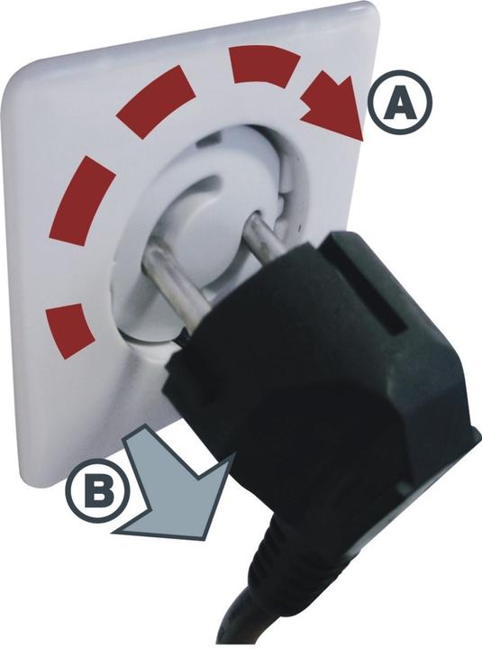 Actual product image Brennenstuhl Wall socket cover with touch protection
