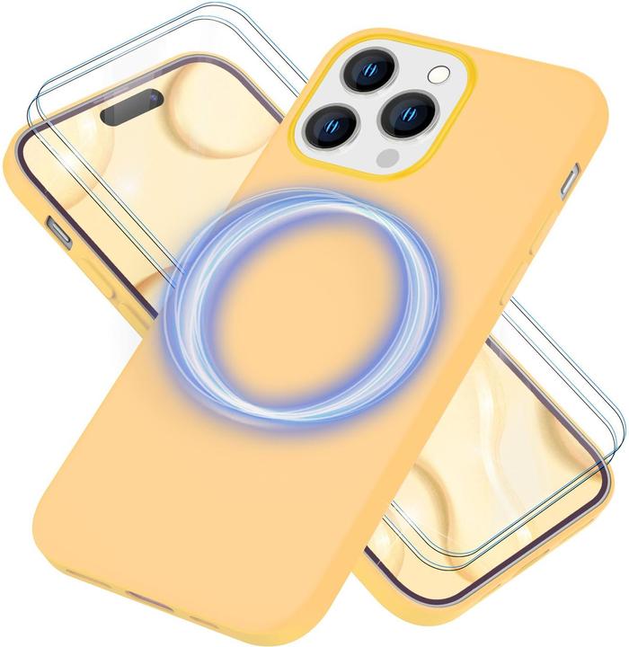 Produktbild Nalia Liquid Silikon Hülle mit MagSafe Funktion & 2x Display Schutzglas (Apple iPhone 14 Pro)