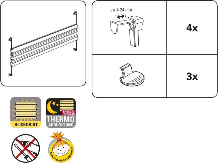 Immagine prodotto Gardinia Easyfix Pieghettato Giorno + Notte (100 x 130 cm)