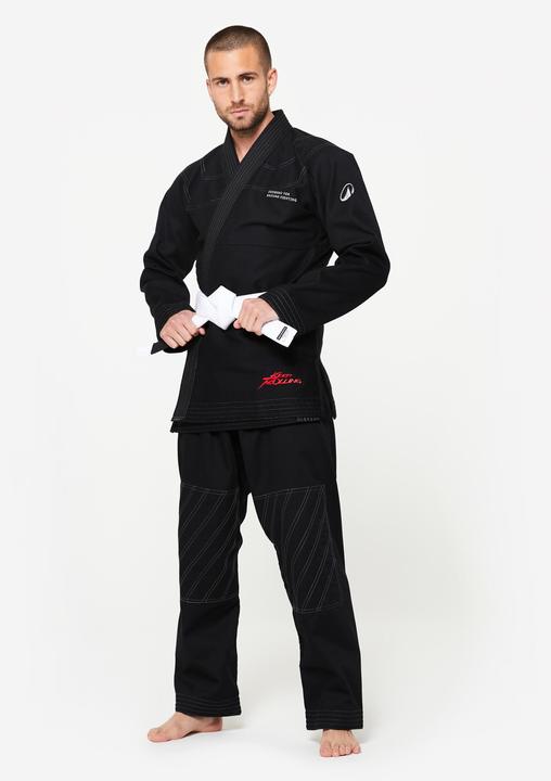 Produktbild Outshock Kimono Brasilianisches Jiu-Jitsu 450 g/m² - schwarz (158, 164)