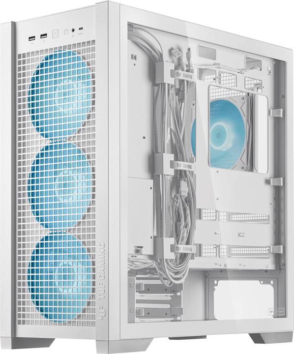 Produktbild ASUS TUF Gaming GT302 TG ARGB White (ATX, mATX, Mini-ITX)