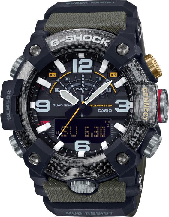 G-Shock GG-B100-1A3ER (Sportuhr, Digitaluhr, Analoguhr, Hybrid Uhr, 55.40 mm)