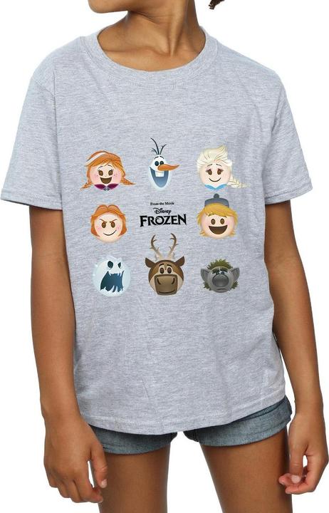 Image du produit Disney Frozen - T-shirt HEADS - Fille (128)