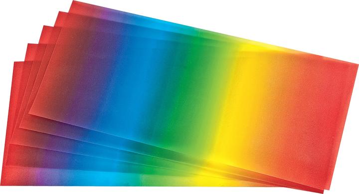 Produktbild VBS Transparentpapier "Regenbogen", 5 Blatt, 22x51cm (5 x)
