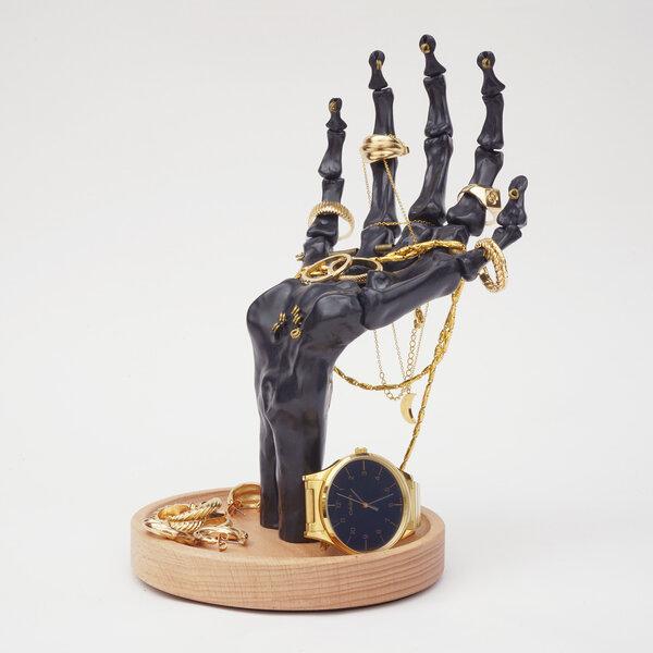 Suck UK Black Skeleton Hand Jewellery Tidy