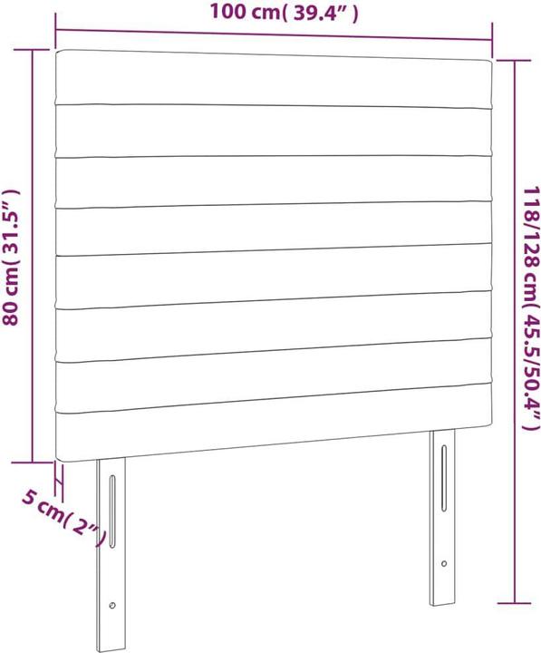 Image du produit VidaXL Daria (100 x 5 x 128 cm)