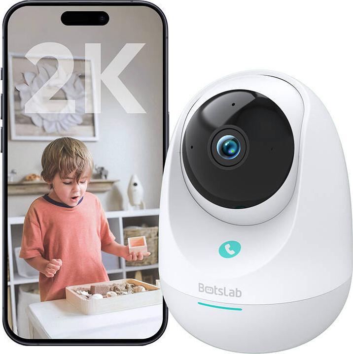 Actual product image Botslab 360° Indoor WiFi Camera 2E Pro C213 3MP (2304 x 1296 Pixels)