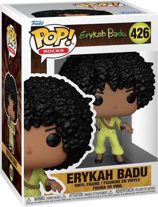 Produktbild Funko FK79985 - Erykah Badu POP! Rocks Vinyl Figur Erykah Badu(Essence Awards) 9 cm