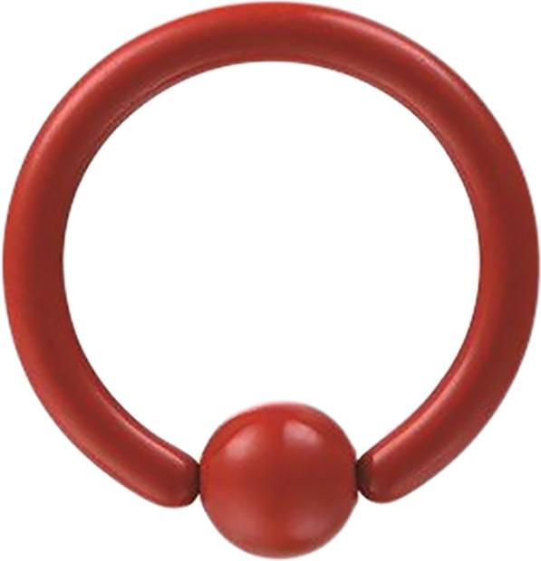 Produktbild Star Piercing Micro Ball Closure Ring Fire Red (ohne Messing, Chirurgenstahl 316L)