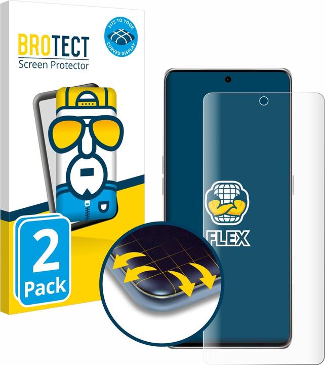 Actual product image BROTECT Full-Cover Protector (2 Piece, Oppo Find 7)