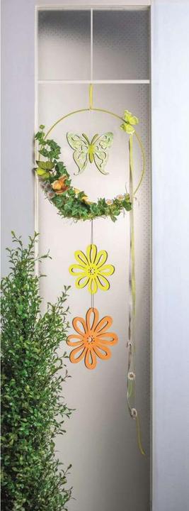 Actual product image Glorex Wooden flower with hanger, natural (0.70 cm)