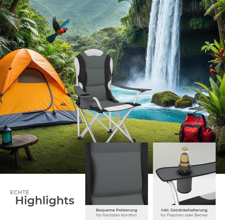 Actual product image tectake Camping chair