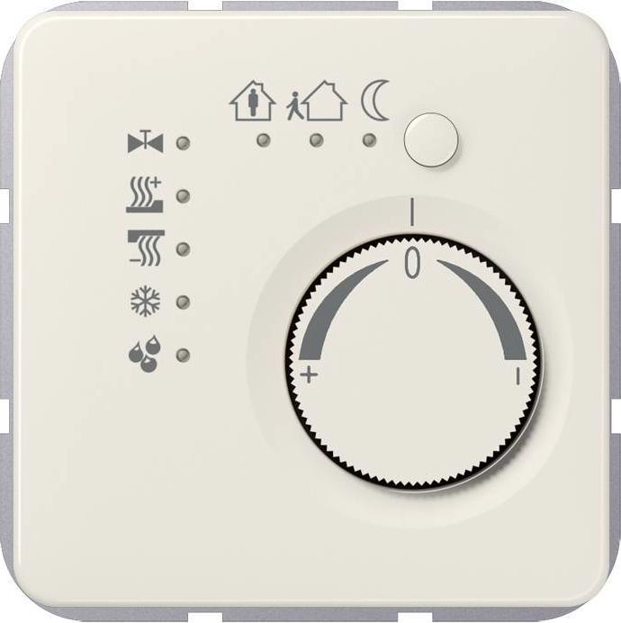 Produktbild JUNG Raumtemperaturregler UP CD KNX ws glz 2178