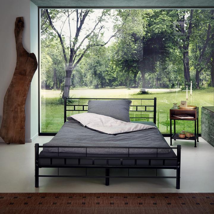 Produktbild tectake Metallbett (200 x 180 cm)