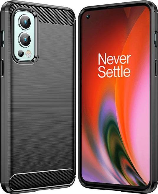 Produktbild Hurtel Carbon Case flexible Hülle für OnePlus Nord 2 5G schwarz (OnePlus Nord 2 5G)