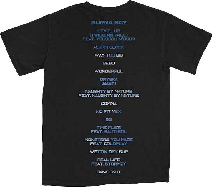 Actual product image Universal Textiles Unisex Adult Track List Cotton T-Shirt (XL)